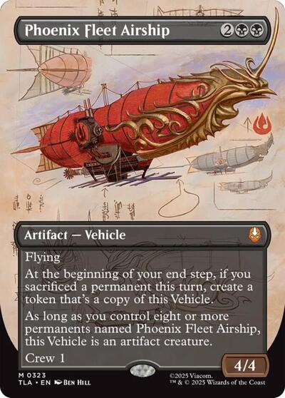 Phoenix Fleet Airship (Borderless) (Avatar: The Last Airbender) Near Mint