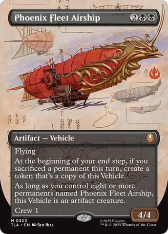 Phoenix Fleet Airship (Borderless) (Avatar: The Last Airbender) Near Mint Foil
