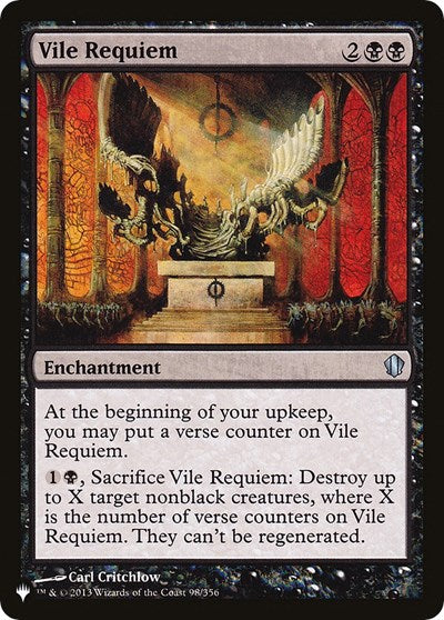 Vile Requiem (The List) Near Mint