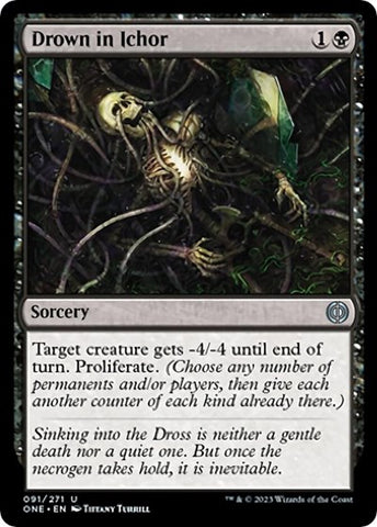 Drown in Ichor (Phyrexia: All Will Be One) Near Mint Foil