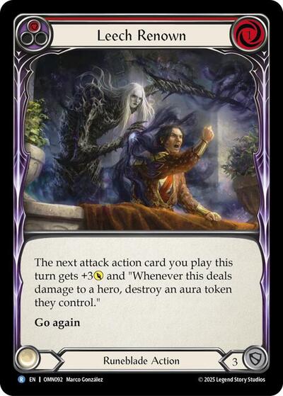 Leech Renown (Red) (Omens of the Third Age) Near Mint Foil