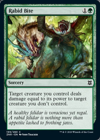 Rabid Bite (Zendikar Rising) Near Mint Foil