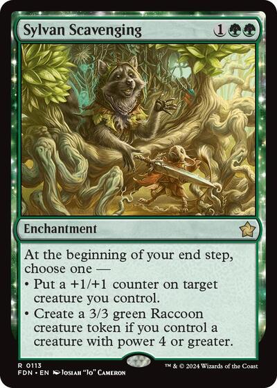 Sylvan Scavenging (Foundations) Near Mint