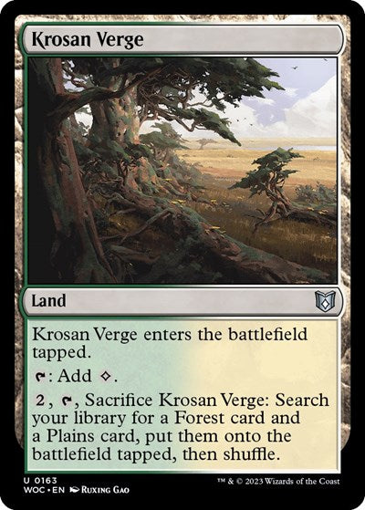Krosan Verge (Commander: Wilds of Eldraine) Near Mint