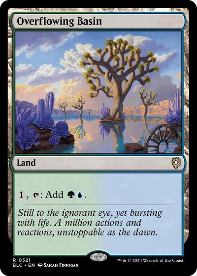 Overflowing Basin (Commander: Bloomburrow) Near Mint