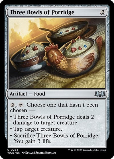 Three Bowls of Porridge (Wilds of Eldraine) Near Mint