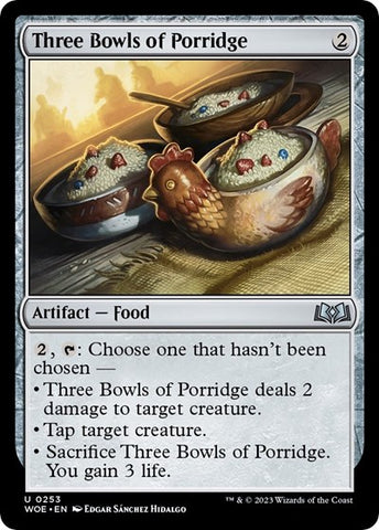 Three Bowls of Porridge (Wilds of Eldraine) Near Mint