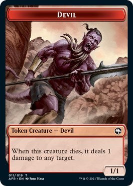 Devil Token (Promo Pack: Adventures in the Forgotten Realms) Near Mint