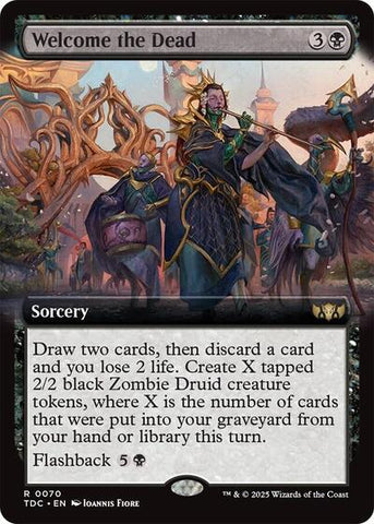 Welcome the Dead (Extended Art) (Commander: Tarkir: Dragonstorm) Near Mint