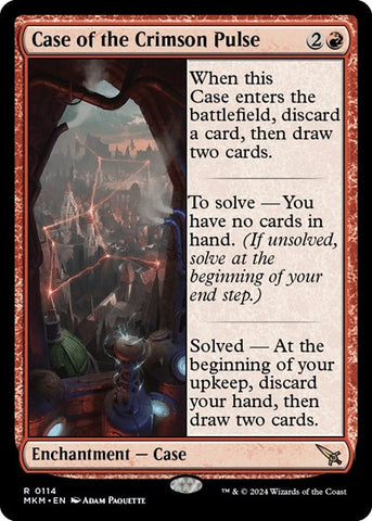 Case of the Crimson Pulse (Murders at Karlov Manor) Near Mint Foil