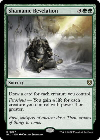 Shamanic Revelation (Commander: Bloomburrow) Near Mint