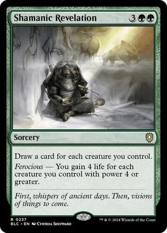 Shamanic Revelation (Commander: Bloomburrow) Near Mint