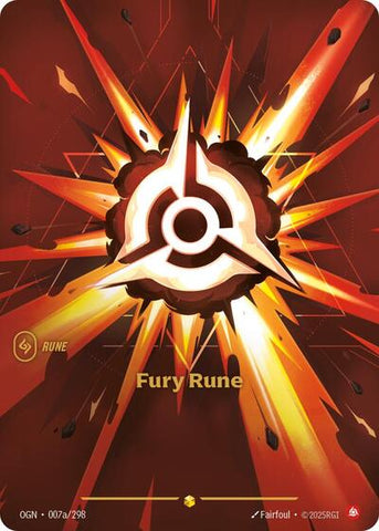 Fury Rune (Alternate Art) (Origins) Near Mint Foil