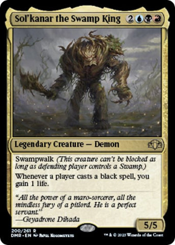 Sol'kanar the Swamp King (Dominaria Remastered) Near Mint