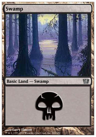 Swamp (342) (8th Edition) Near Mint