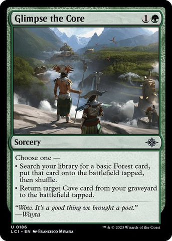 Glimpse the Core (The Lost Caverns of Ixalan) Near Mint Foil