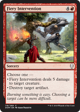 Fiery Intervention (Dominaria) Near Mint Foil