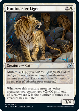 Huntmaster Liger (Ikoria: Lair of Behemoths) Near Mint Foil