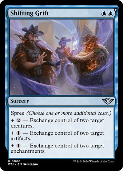 Shifting Grift (Outlaws of Thunder Junction) Near Mint Foil