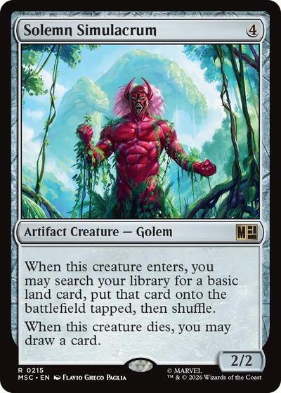 Solemn Simulacrum (Commander: Marvel Super Heroes) Near Mint