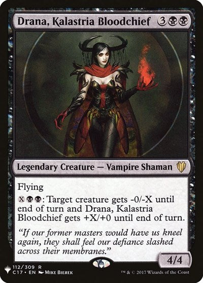 Drana, Kalastria Bloodchief (Mystery Booster) Near Mint