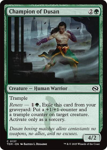 Champion of Dusan (Tarkir: Dragonstorm) Near Mint