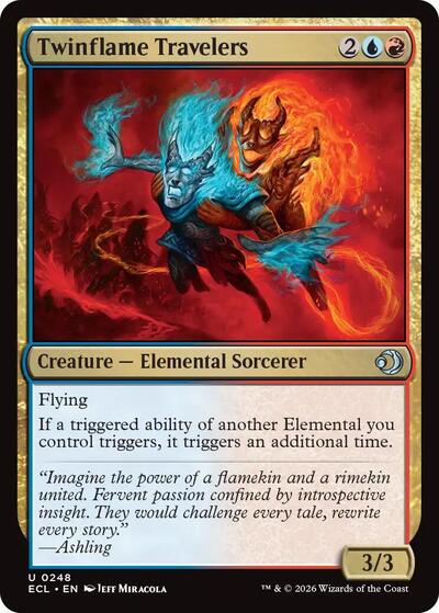 Twinflame Travelers (Lorwyn Eclipsed) Near Mint Foil