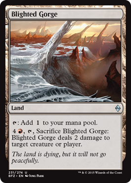 Blighted Gorge (Battle for Zendikar) Near Mint
