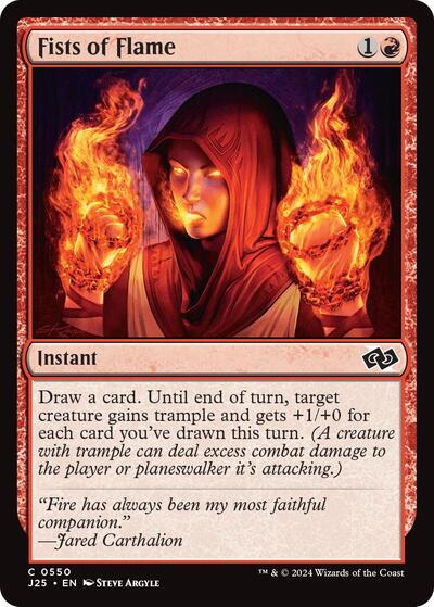 Fists of Flame (Foundations Jumpstart) Near Mint