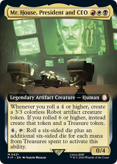 Mr. House, President and CEO (Extended Art) (Universes Beyond: Fallout) Near Mint Foil