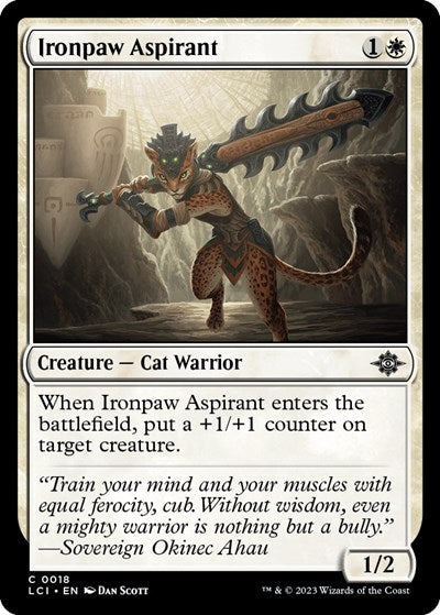 Ironpaw Aspirant (The Lost Caverns of Ixalan) Light Play Foil