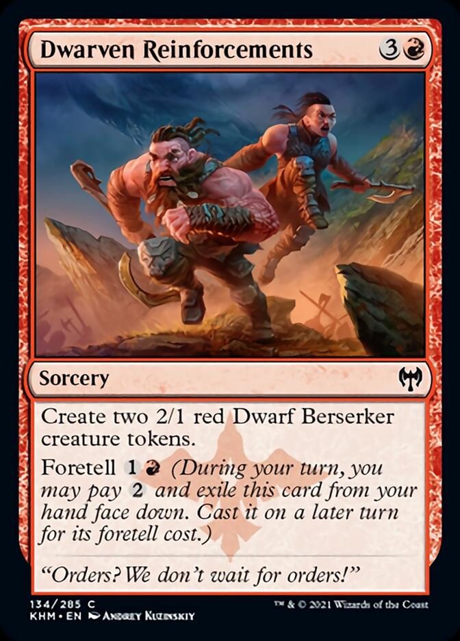 Dwarven Reinforcements (Kaldheim) Near Mint Foil