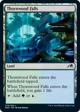 Thornwood Falls (Kamigawa: Neon Dynasty) Near Mint Foil