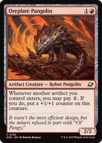 Oreplate Pangolin (Edge of Eternities) Near Mint Foil