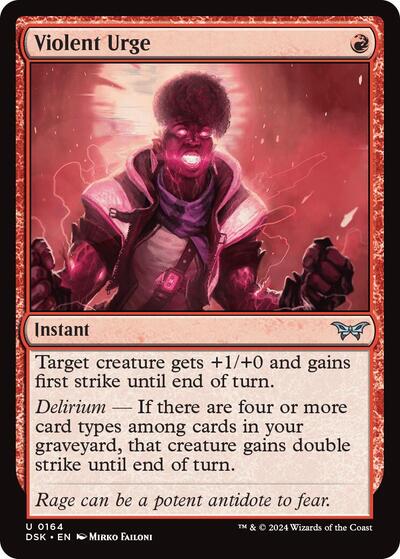 Violent Urge (Duskmourn: House of Horror) Near Mint Foil