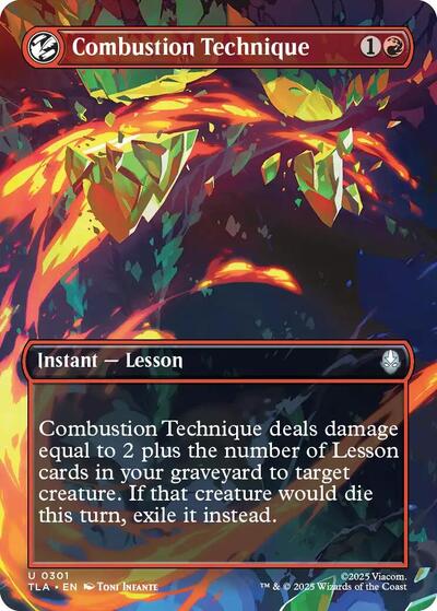 Combustion Technique (Borderless) (Avatar: The Last Airbender) Near Mint