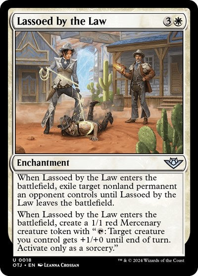 Lassoed by the Law (Outlaws of Thunder Junction) Near Mint Foil