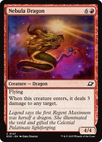 Nebula Dragon (Edge of Eternities) Near Mint Foil
