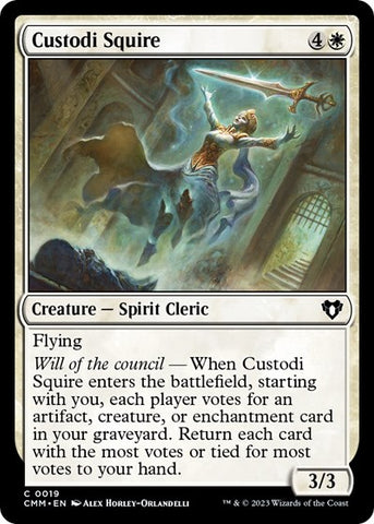 Custodi Squire (Commander Masters) Near Mint Foil