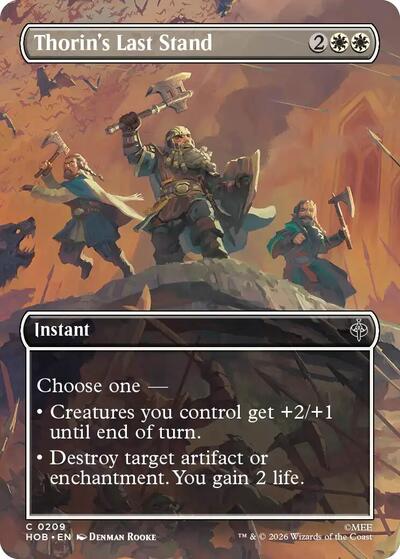 Thorin's Last Stand (Borderless) (The Hobbit) Near Mint Foil
