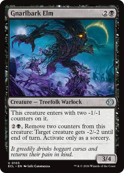 Gnarlbark Elm (Lorwyn Eclipsed) Near Mint Foil