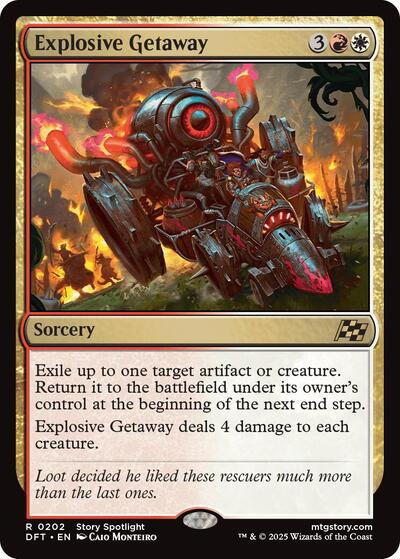 Explosive Getaway (Aetherdrift) Near Mint Foil