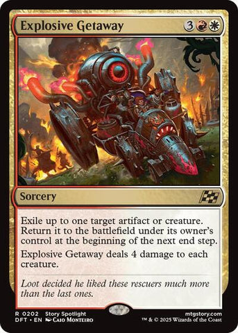 Explosive Getaway (Aetherdrift) Near Mint Foil