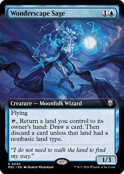 Wonderscape Sage (Extended Art) (Commander: Modern Horizons 3) Near Mint