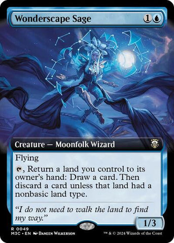 Wonderscape Sage (Extended Art) (Commander: Modern Horizons 3) Near Mint