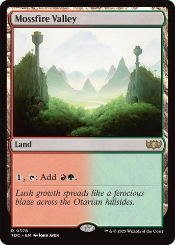 Mossfire Valley (Commander: Tarkir: Dragonstorm) Near Mint