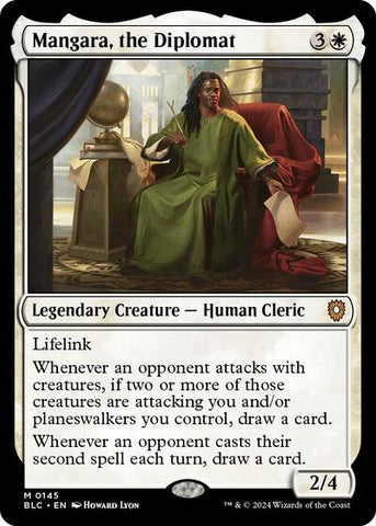 Mangara, the Diplomat (Commander: Bloomburrow) Near Mint