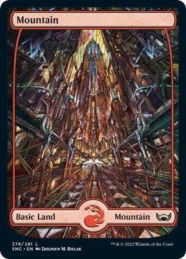 Mountain (278) (Streets of New Capenna) Near Mint Foil