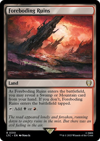 Foreboding Ruins (Commander: The Lord of the Rings: Tales of Middle-earth) Near Mint