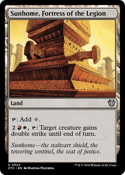 Sunhome, Fortress of the Legion (Commander: Outlaws of Thunder Junction) Near Mint